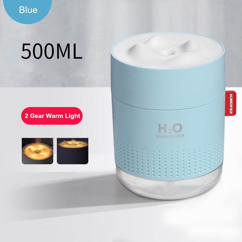 Wireless Air Humidifier USB Portbale Aroma Diffuser 2000mAh Battery Rechargeable Umidificador Essential Oil Humidificador