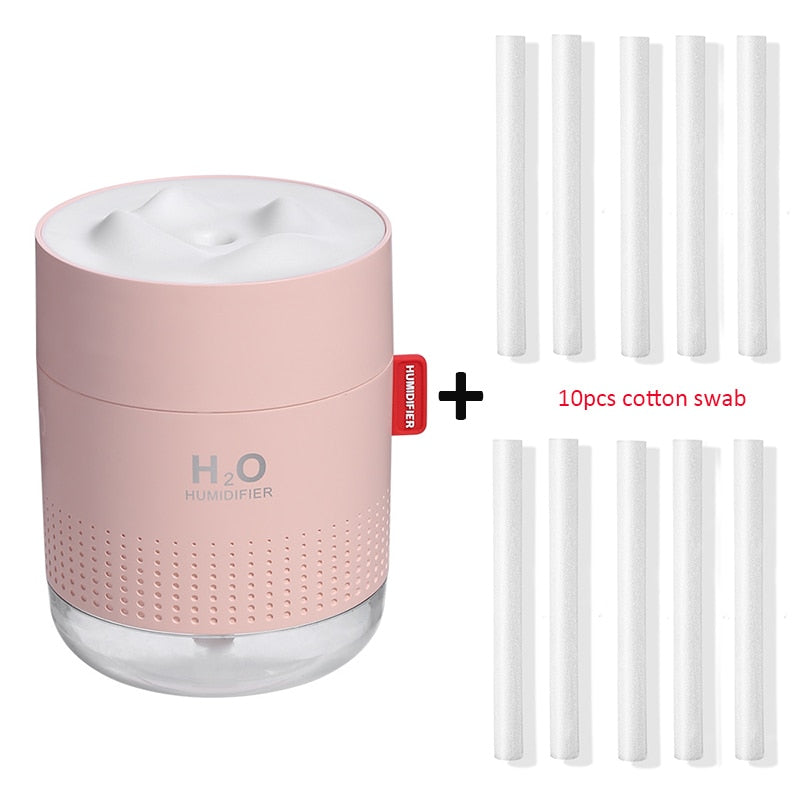 Wireless Air Humidifier USB Portbale Aroma Diffuser 2000mAh Battery Rechargeable Umidificador Essential Oil Humidificador